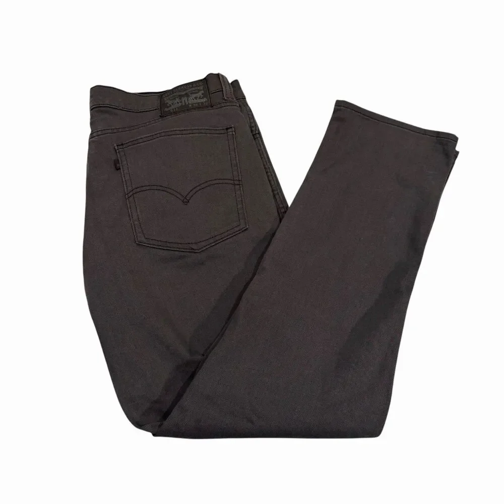 Levis‎ 511 Slim Fit Jeans Gray Denim Mens 36x32 Gray Straight Leg Stretch Pants